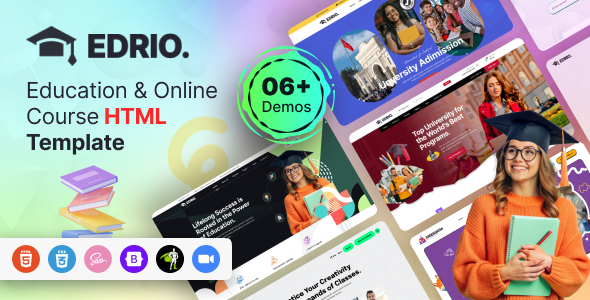 Edrio - Education and Online Courses HTML Template
