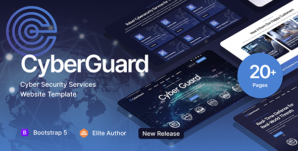 CyberGuard - Cybersecurity Service HTML Template