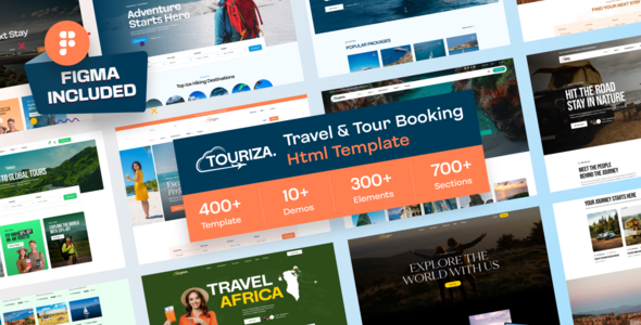 Touriza – Travel Booking HTML Template