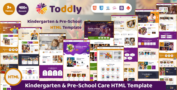 Toddly - Children's School and Kindergarten HTML Template