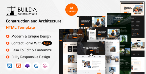 Builda - Construction Services and Building HTML Template