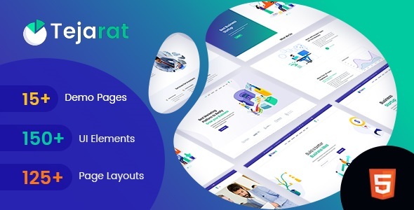 Tejarat - 多用途商业和企业 HTML 模板