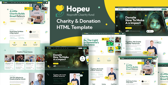 Hopeu – Charity and Donation HTML Template