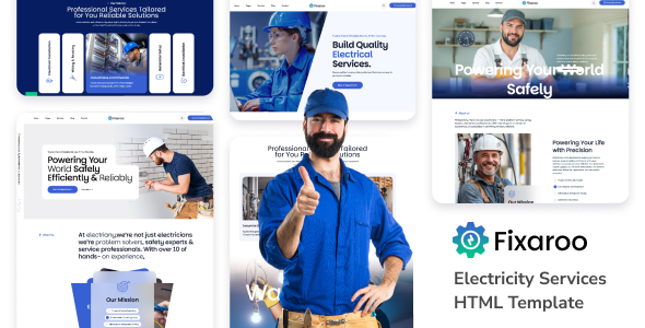 Fixaroo - Electrical Service HTML Template