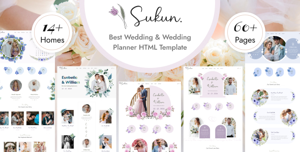 Sukun - Wedding and Wedding Planning HTML5 Template