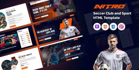 Nitro – Football Club and Sports HTML Template