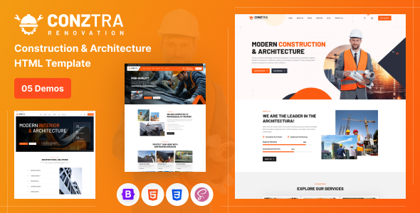 Conztra - Construction and Building HTML Template