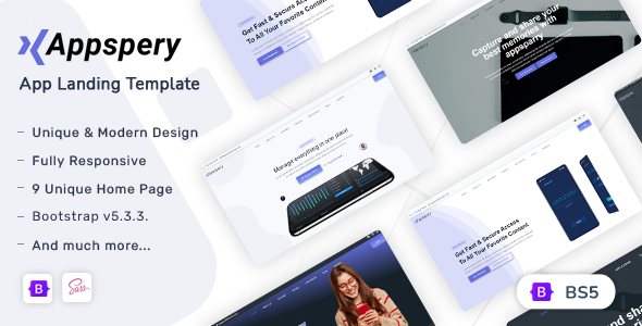 Appspery v1.3.0 - Bootstrap 5 App Landing Template