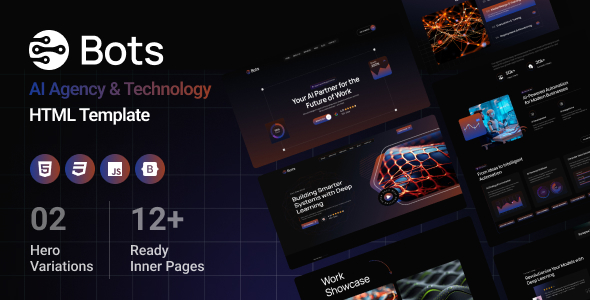 BOTS - AI Agent and Technology HTML Template