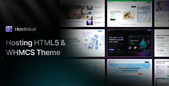 Hostinkar - Hosting HTML and WHMCS Template