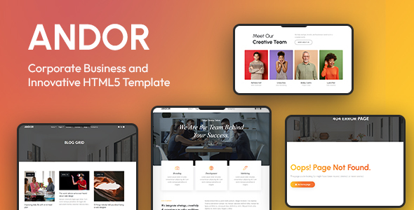 Andor - Business & Innovation HTML5 Template