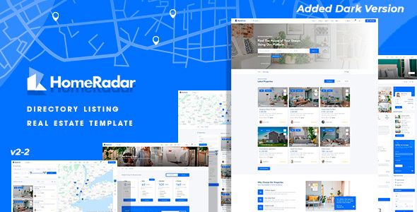 Homeradar - Directory Listing Real Estate Template