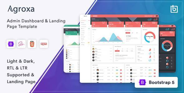 Agroxa v2.3.0 - Material Design Admin and Dashboard Template