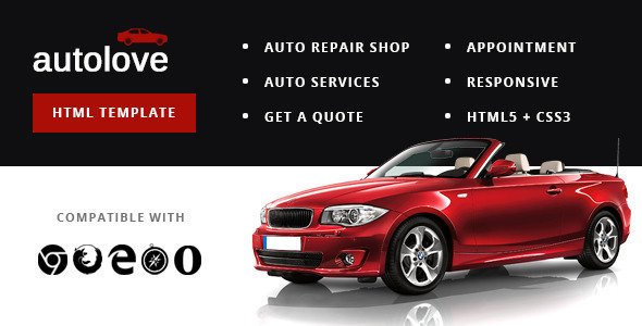 Autolove - Auto Repair Shop Website Template