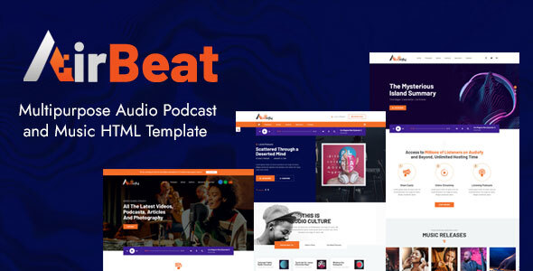 AirBeat - Multipurpose Audio Podcast and Music HTML Template